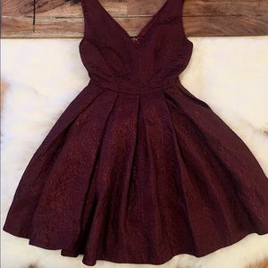‘Coco’ Jacquard Fit & Flare Dress
